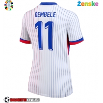 Ženske Nogometnih dresov Francija Ousmane Dembele #11 Gostujoči EP 2024 Kratki rokavi